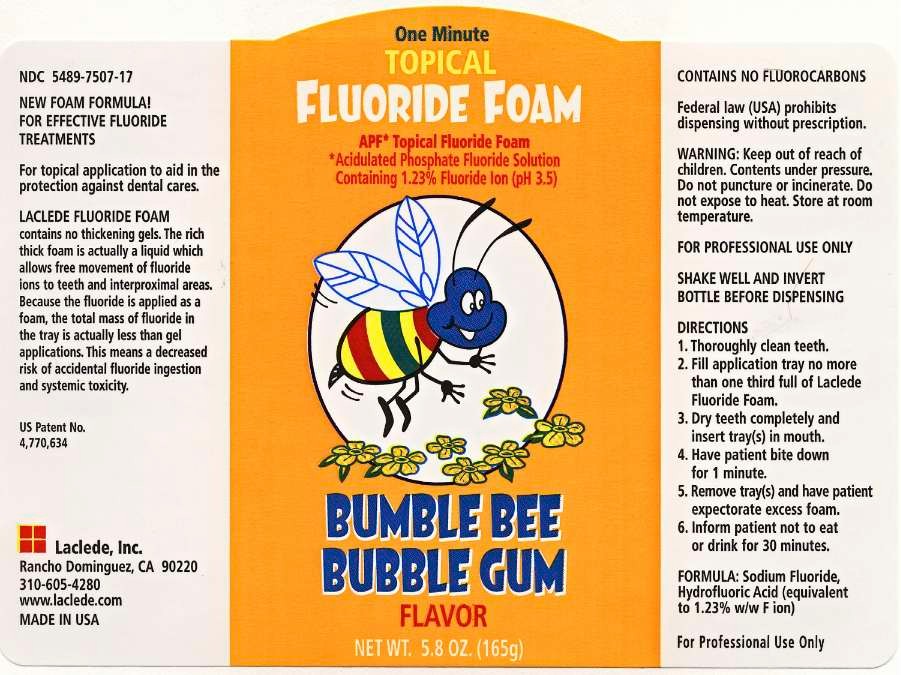 Topical Fluoride Foam Bumble Bee Bubble Gum